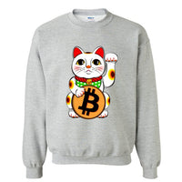 2018 New Brand Hoodies men Bitcoin Lucky  Maneki Neko Long sleeve Casual men Sweatshirt Hoodies print Hoodie Tracksuits male - Crypto gear and stuff