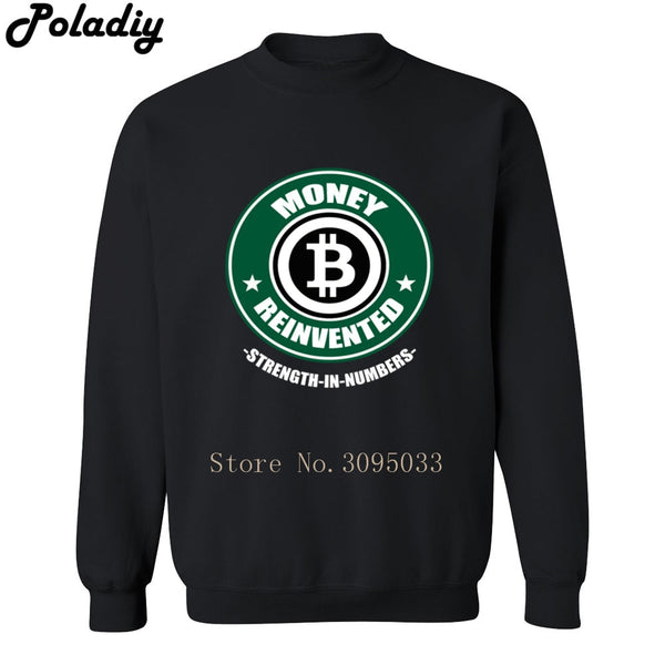 Money Reinvented Bitcoin Men Crewneck Sweatshirt Crewneck 3D Printed Hoodies Casual Mens Tops Sweatshirts - Crypto gear and stuff