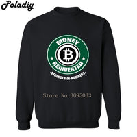 Money Reinvented Bitcoin Men Crewneck Sweatshirt Crewneck 3D Printed Hoodies Casual Mens Tops Sweatshirts - Crypto gear and stuff