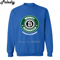 Money Reinvented Bitcoin Men Crewneck Sweatshirt Crewneck 3D Printed Hoodies Casual Mens Tops Sweatshirts - Crypto gear and stuff