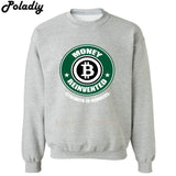 Money Reinvented Bitcoin Men Crewneck Sweatshirt Crewneck 3D Printed Hoodies Casual Mens Tops Sweatshirts - Crypto gear and stuff