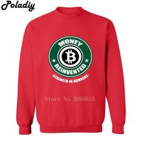 Money Reinvented Bitcoin Men Crewneck Sweatshirt Crewneck 3D Printed Hoodies Casual Mens Tops Sweatshirts - Crypto gear and stuff