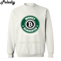 Money Reinvented Bitcoin Men Crewneck Sweatshirt Crewneck 3D Printed Hoodies Casual Mens Tops Sweatshirts - Crypto gear and stuff