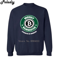 Money Reinvented Bitcoin Men Crewneck Sweatshirt Crewneck 3D Printed Hoodies Casual Mens Tops Sweatshirts - Crypto gear and stuff