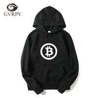 Digital currency Bitcoin Logo Printed Hoodies Plus Size XS-3XL Sweatshirts for Men Women Long Sleeve Male Female Funny Hoodie - Crypto gear and stuff