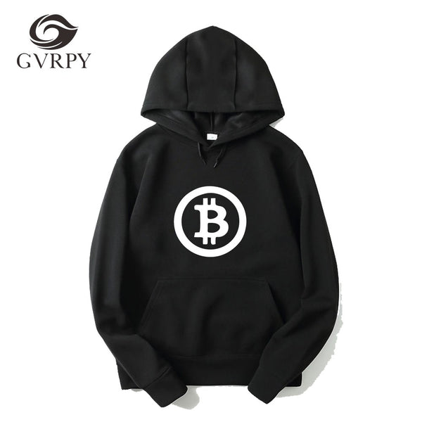 Digital currency Bitcoin Logo Printed Hoodies Plus Size XS-3XL Sweatshirts for Men Women Long Sleeve Male Female Funny Hoodie - Crypto gear and stuff
