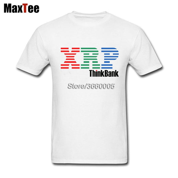 XRP Coin T-Shirt for Men Unique Short Sleeves Couple Shirts Matching Discount Clothing - Crypto gear and stuff