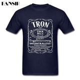 Tron Coin Cryptocurrency Shirts Normal Men T-shirts Short Sleeve Pure Cotton O Neck T Shirt For Male - Crypto gear and stuff