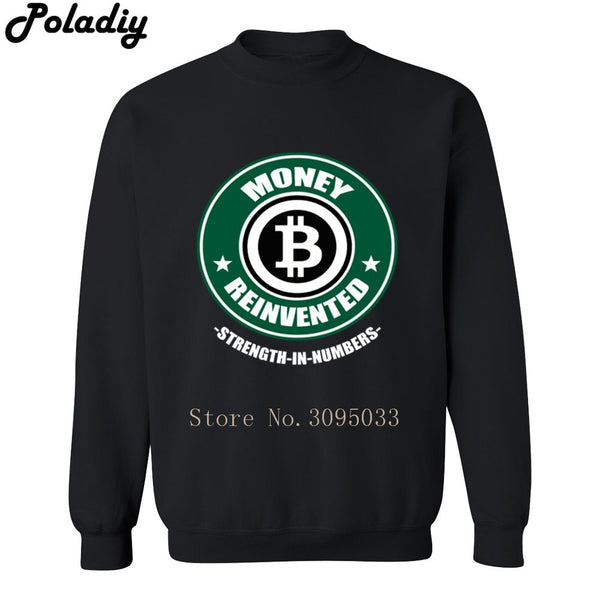 Money Reinvented Bitcoin mens casual fitness sweatshirts cryptocurrency print men hoodies 2018 autumn winter hip hop tracksuit - Crypto gear and stuff