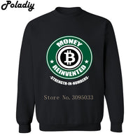 Money Reinvented Bitcoin mens casual fitness sweatshirts cryptocurrency print men hoodies 2018 autumn winter hip hop tracksuit - Crypto gear and stuff