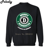 Money Reinvented Bitcoin mens casual fitness sweatshirts cryptocurrency print men hoodies 2018 autumn winter hip hop tracksuit - Crypto gear and stuff