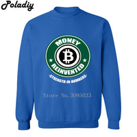 Money Reinvented Bitcoin mens casual fitness sweatshirts cryptocurrency print men hoodies 2018 autumn winter hip hop tracksuit - Crypto gear and stuff