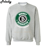 Money Reinvented Bitcoin mens casual fitness sweatshirts cryptocurrency print men hoodies 2018 autumn winter hip hop tracksuit - Crypto gear and stuff