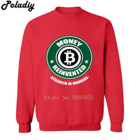 Money Reinvented Bitcoin mens casual fitness sweatshirts cryptocurrency print men hoodies 2018 autumn winter hip hop tracksuit - Crypto gear and stuff