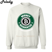 Money Reinvented Bitcoin mens casual fitness sweatshirts cryptocurrency print men hoodies 2018 autumn winter hip hop tracksuit - Crypto gear and stuff