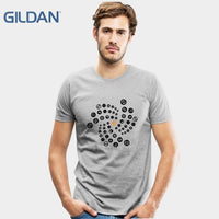 Cryptocurrency Iota Ehtereum Bitcoin Monero Litecoin Ripple T Shirt Men Funny Custom Short Sleeve Stellar Lumens Dogecoin Tee - Crypto gear and stuff