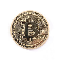 Virtual Money Bitcoin Gold Plated Bitcoin Coin Collectible Bit Coin Art Collection Gift Physical Coins - Crypto gear and stuff