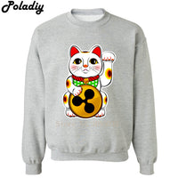 XRP Lucky  Maneki Neko XRP Ripple sweatshirt cryptocurrency warm men Hoody men fashion cool o-neck sweatshirts Hoodies - Crypto gear and stuff