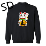 Dropshipping 3D Hoodies Men Litecoin Lucky Cat Maneki Neko Litecoin Sweatshirt Men moletom masculino poleron hombre crypto Tops - Crypto gear and stuff