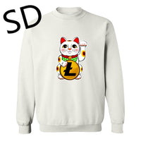 Dropshipping 3D Hoodies Men Litecoin Lucky Cat Maneki Neko Litecoin Sweatshirt Men moletom masculino poleron hombre crypto Tops - Crypto gear and stuff