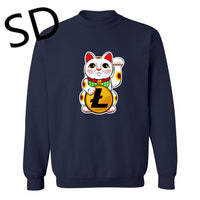 Dropshipping 3D Hoodies Men Litecoin Lucky Cat Maneki Neko Litecoin Sweatshirt Men moletom masculino poleron hombre crypto Tops - Crypto gear and stuff