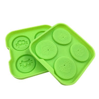 4 Cavities Bitcoin Ice Mold Silicone Ice Tray Mould Ice Cream Maker Ice Mold for Whiskey DIY Baking Cake Cookies Mold - Crypto gear and stuff
