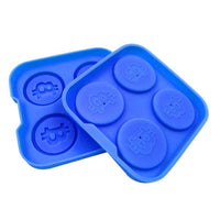 4 Cavities Bitcoin Ice Mold Silicone Ice Tray Mould Ice Cream Maker Ice Mold for Whiskey DIY Baking Cake Cookies Mold - Crypto gear and stuff