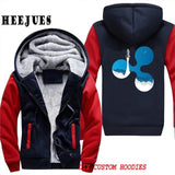 Men's Casual Outerwears Winter Warm Thickening Velvet Ripple Rocket XRP Crypto Currency Hooded Coat Male Warm Hoodies Tracksuits - Crypto gear and stuff