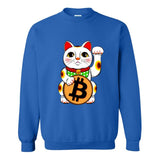 2018 Hoodies Bitcoin Lucky  Maneki Neko mens Black Cotton Fashion Sweatshirt men Autumn Casual Anime men Hoodies XXS-2XL - Crypto gear and stuff