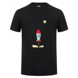 Ripple XRP Rocket Spaceship Crypto Currency T Shirts Men Short Sleeve O-neck Top Quality Loose Shirt - Crypto gear and stuff