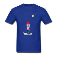 Ripple XRP Rocket Spaceship Crypto Currency T Shirts Men Short Sleeve O-neck Top Quality Loose Shirt - Crypto gear and stuff