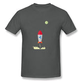 Ripple XRP Rocket Spaceship Crypto Currency T Shirts Men Short Sleeve O-neck Top Quality Loose Shirt - Crypto gear and stuff