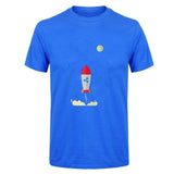 Ripple XRP Rocket Spaceship Crypto Currency T Shirts Men Short Sleeve O-neck Top Quality Loose Shirt - Crypto gear and stuff