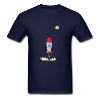Ripple XRP Rocket Spaceship Crypto Currency T Shirts Men Short Sleeve O-neck Top Quality Loose Shirt - Crypto gear and stuff