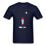Ripple XRP Rocket Spaceship Crypto Currency T Shirts Men Short Sleeve O-neck Top Quality Loose Shirt - Crypto gear and stuff