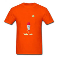 Ripple XRP Rocket Spaceship Crypto Currency T Shirts Men Short Sleeve O-neck Top Quality Loose Shirt - Crypto gear and stuff