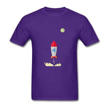 Ripple XRP Rocket Spaceship Crypto Currency T Shirts Men Short Sleeve O-neck Top Quality Loose Shirt - Crypto gear and stuff