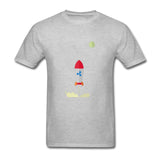 Ripple XRP Rocket Spaceship Crypto Currency T Shirts Men Short Sleeve O-neck Top Quality Loose Shirt - Crypto gear and stuff