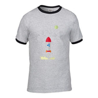 Ripple XRP Rocket Spaceship Crypto Currency T Shirts Men Short Sleeve O-neck Top Quality Loose Shirt - Crypto gear and stuff