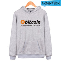 Bitcoin Hooded Hoodies Men Sweatshirt Winter Fashion Virtual Currency Logo Men Hoodies And Sweatshirt Funny Clothes - Crypto gear and stuff