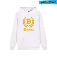 Bitcoin Hooded Hoodies Men Sweatshirt Winter Fashion Virtual Currency Logo Men Hoodies And Sweatshirt Funny Clothes - Crypto gear and stuff