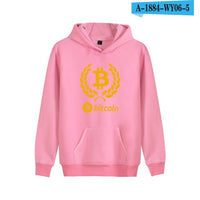 Bitcoin Hooded Hoodies Men Sweatshirt Winter Fashion Virtual Currency Logo Men Hoodies And Sweatshirt Funny Clothes - Crypto gear and stuff