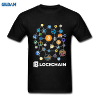 GILDAN Blockchain Cryptocurrency Bitcoin Ripple Peercoin Qura Factom T Shirt Men 100% Cotton Peercoin Monero Litecoin Ethereum - Crypto gear and stuff