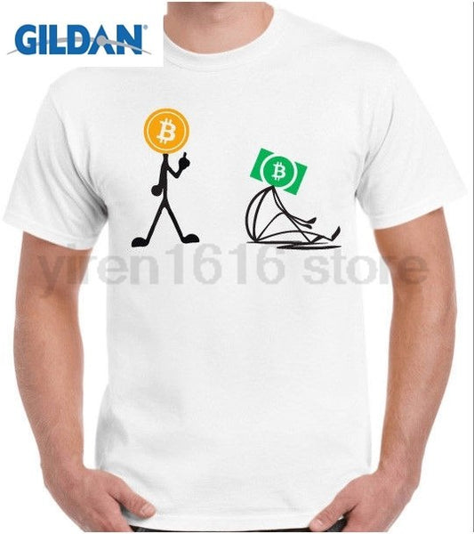 BITCOIN BETTER THAN BITCOIN CASH T SHIRT - Custom graphic cryptocurrency btc bcc t-shirts - Crypto gear and stuff