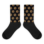 Buy this cool bitcon socks back and gold FREE SHIPPING - Crypto gear and stuff