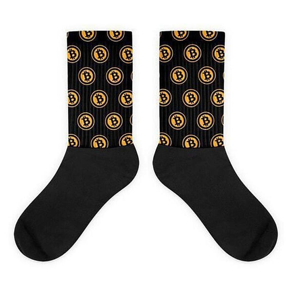Buy this cool bitcon socks back and gold FREE SHIPPING - Crypto gear and stuff