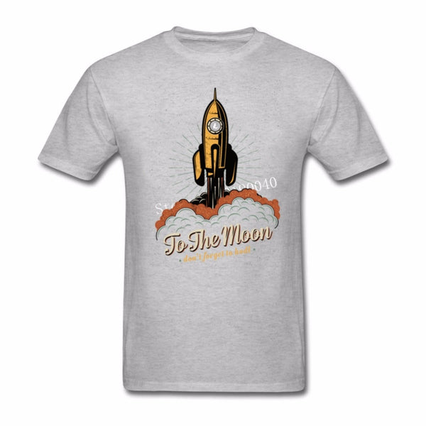 Litecoin Cryptocurrency T Shirt Men 2018 To the moon Funny Shirt For Men Short Sleeve Cotton Printed graphic tees men Plus Size - Crypto gear and stuff