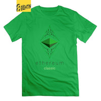 Ethereum classic t shirt short sleeve GREEN - Crypto gear and stuff
