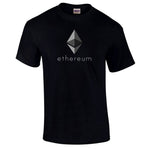 Ethereum black men's or women t-shirt short sleeve sizes from s-3xl - Crypto gear and stuff