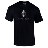 Ethereum black men's or women t-shirt short sleeve sizes from s-3xl - Crypto gear and stuff